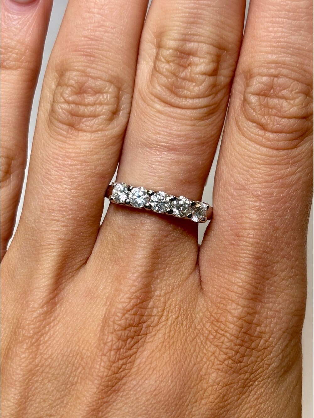 14k White Gold Diamond Ring